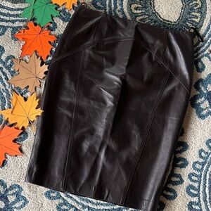 Like New Leather Pencil Skirt